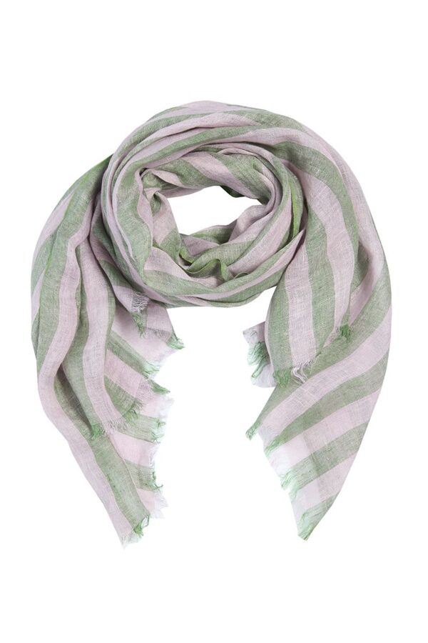 Scarf Changeant Stripe Green