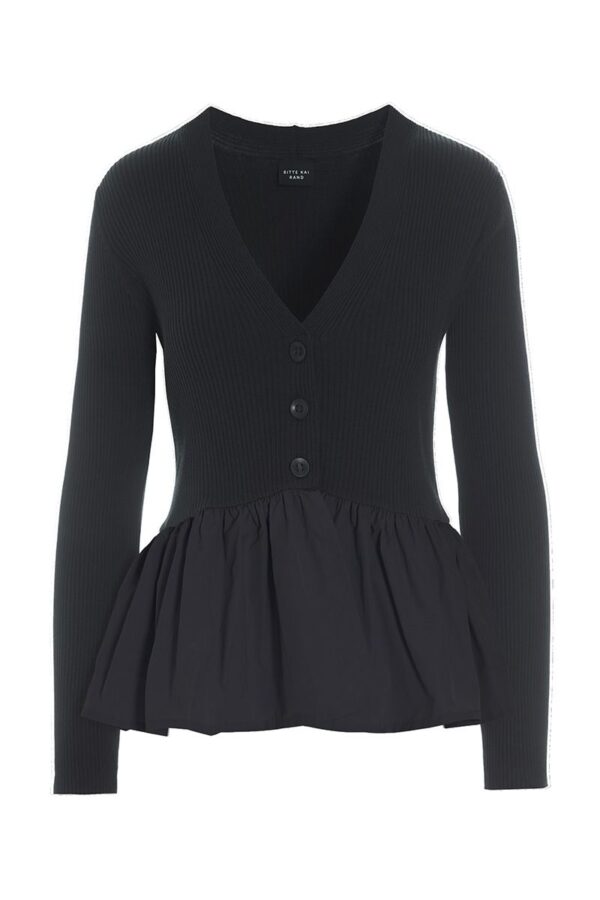 Blouse met volant Saku Black