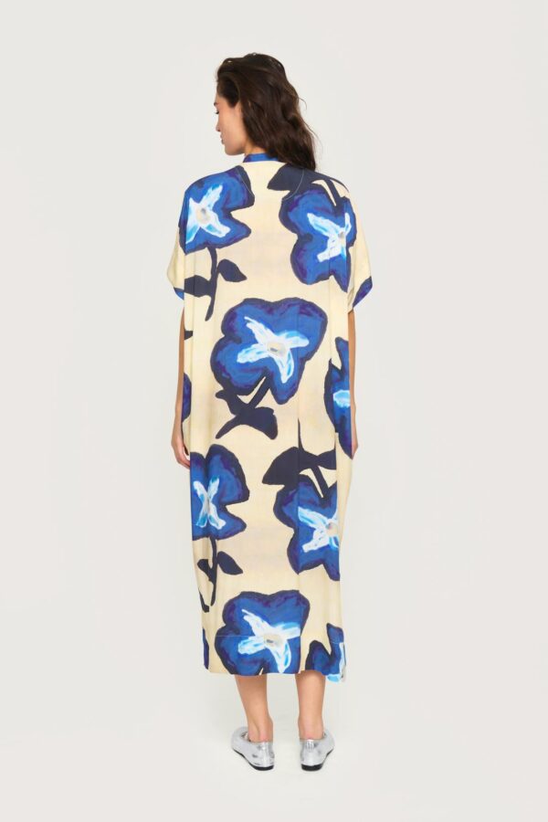 Jurk Kaftan Haru Blue Cornflower - Afbeelding 2