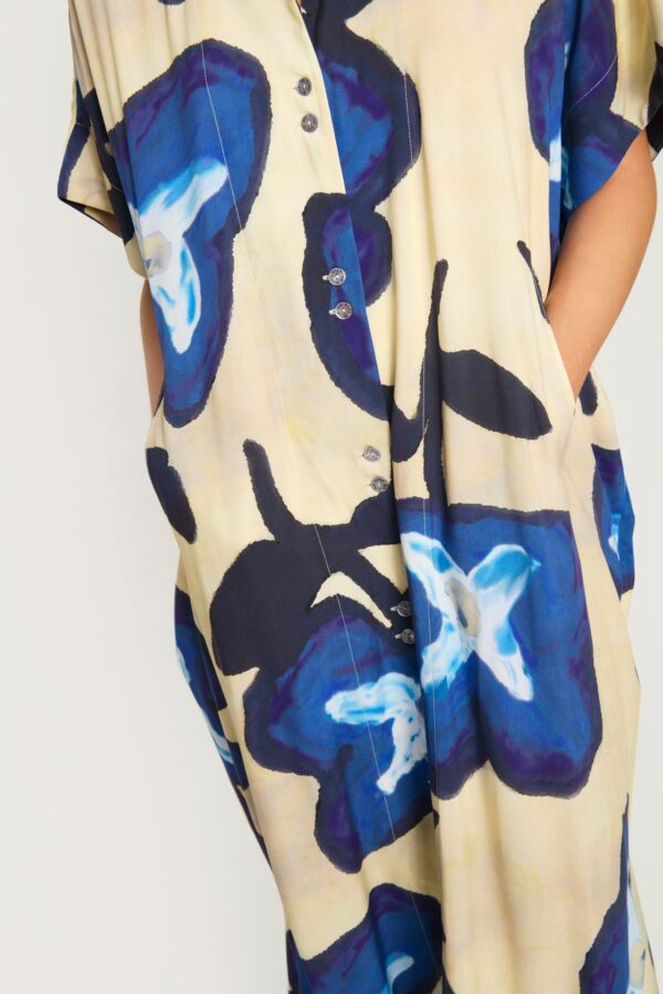 Jurk Kaftan Haru Blue Cornflower - Afbeelding 3