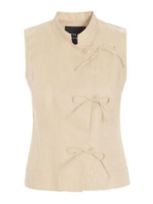 Mouwloze blouse airy Linen Shell
