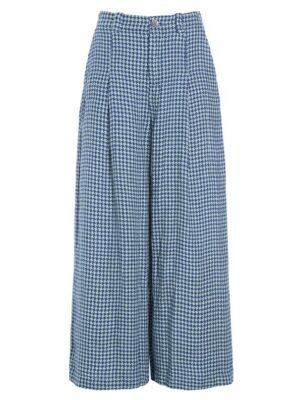 Broek Chesu Twight Bleu/Green Jade Pepita