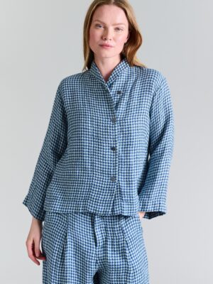 Jacket Chesu Bleu/Green Jade Pepita