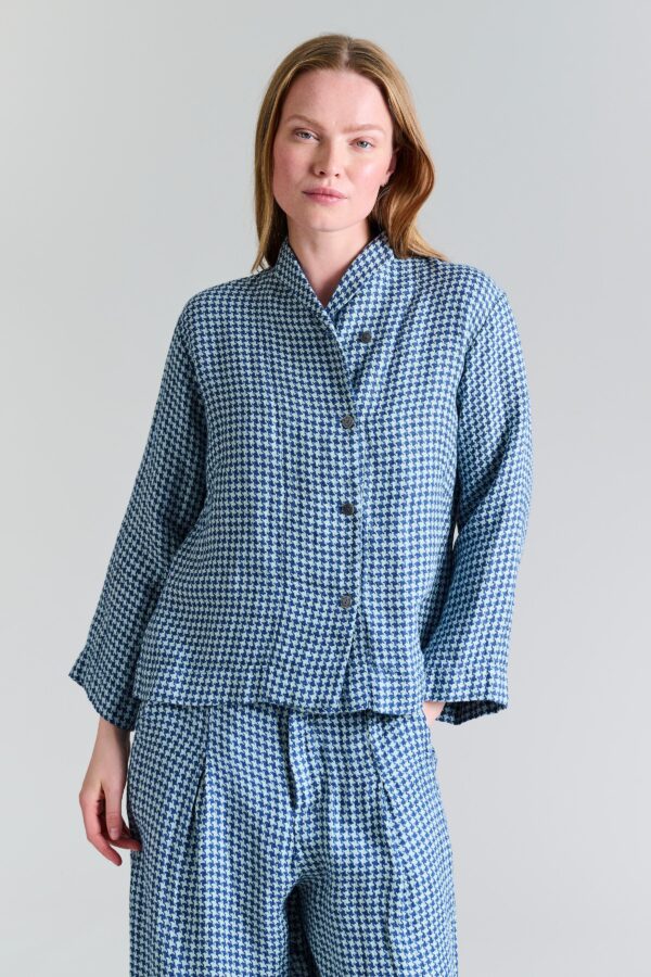 Jacket Chesu Bleu/Green Jade Pepita