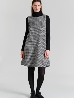 Jurk Chesu Black/Ivory Pepita