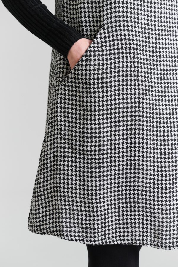 Jurk Chesu Black/Ivory Pepita - Afbeelding 4