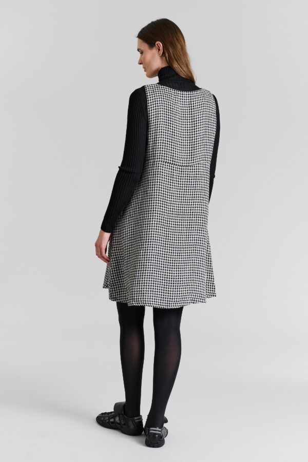 Jurk Chesu Black/Ivory Pepita - Afbeelding 2