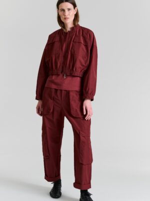 Jacket Fukkura Maroon