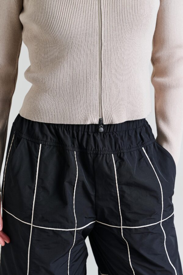 Broek met plooien Black/Ivory Biesse - Afbeelding 3