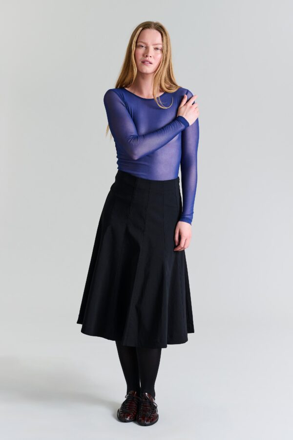 T-shirt met Gaas Fukashi Twilight Bleu