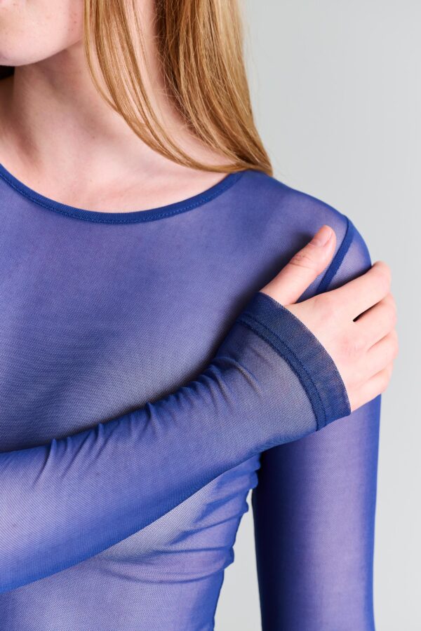 T-shirt met Gaas Fukashi Twilight Bleu - Afbeelding 4
