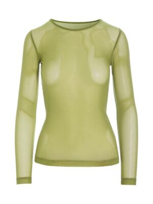 T-shirt met Gaas Fukashi Ginko Green