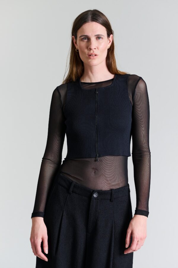 T-shirt met Gaas Fukashi Black