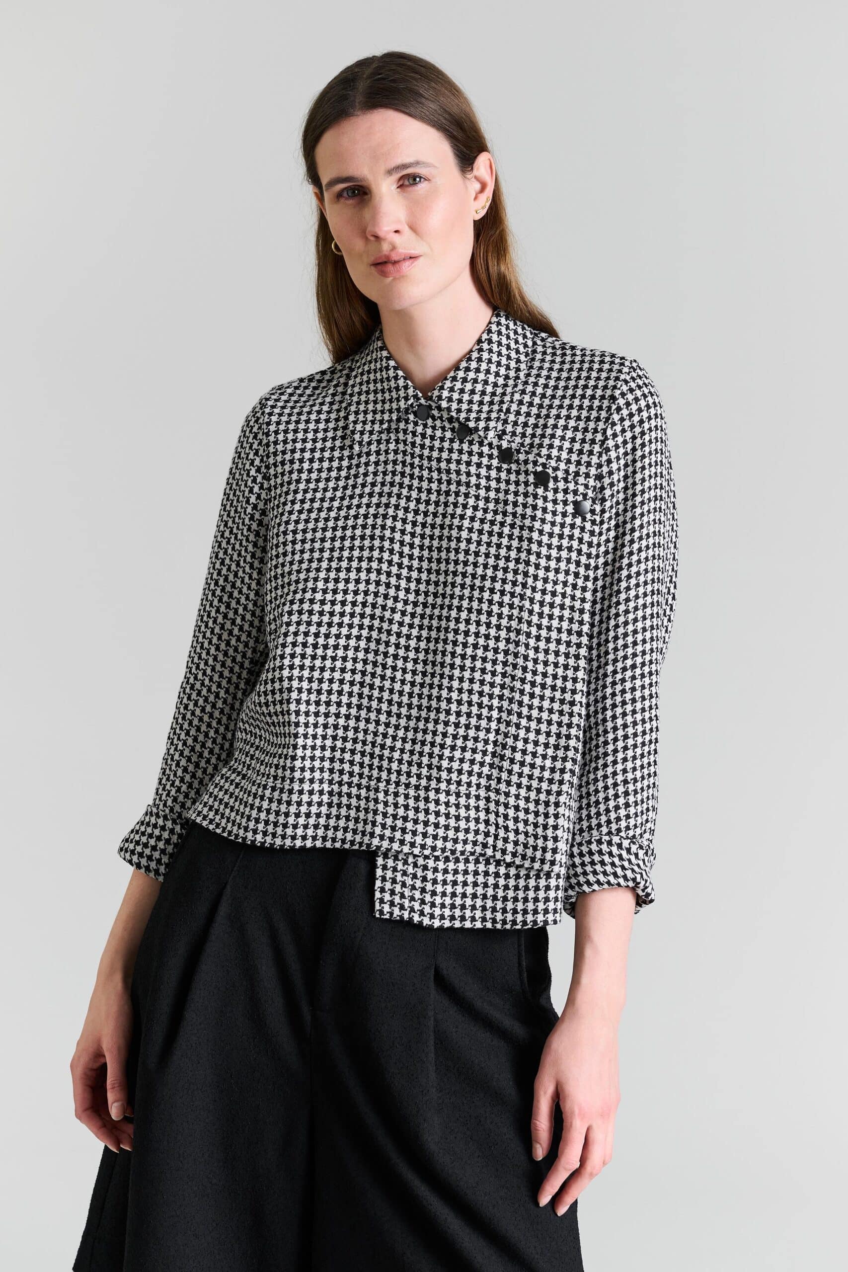 14670 Jacket Chesu Black/Ivory Pepita