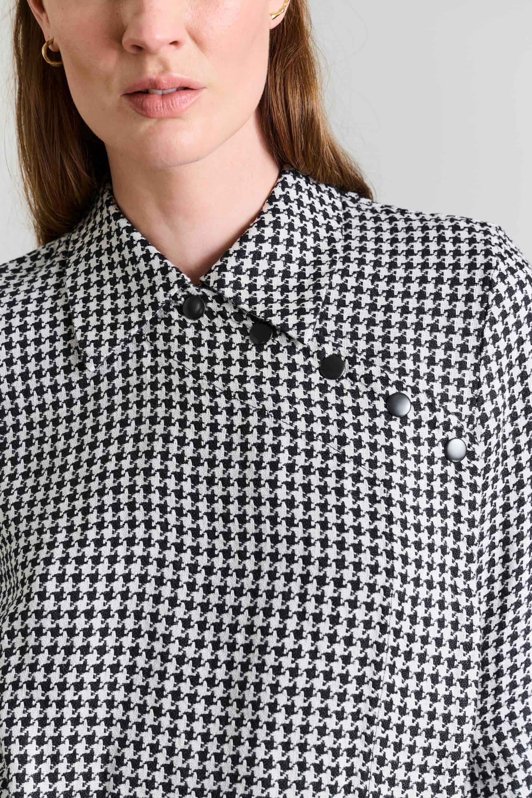 14670 Jacket Chesu Black/Ivory Pepita - Afbeelding 3