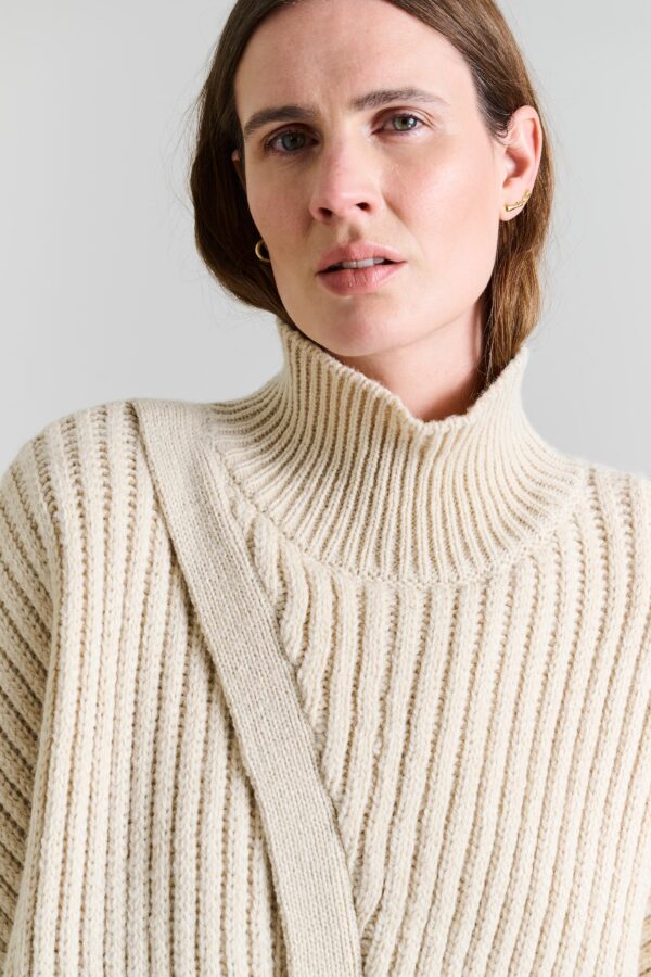 Bloes Hoge Hals Nitto Ivory - Afbeelding 2
