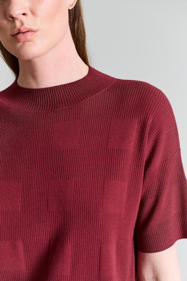 Bloes Korte Mouwen Saku Maroon - Afbeelding 4
