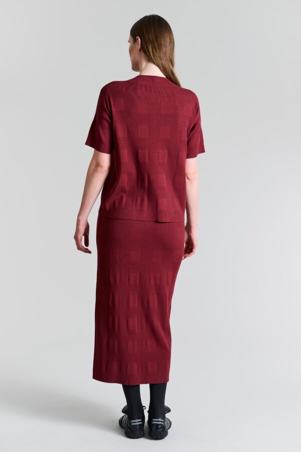 Bloes Korte Mouwen Saku Maroon - Afbeelding 3