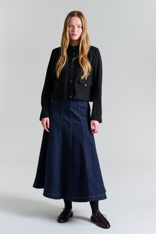 Rok Lang Jinzu Dark Jeans Bleu