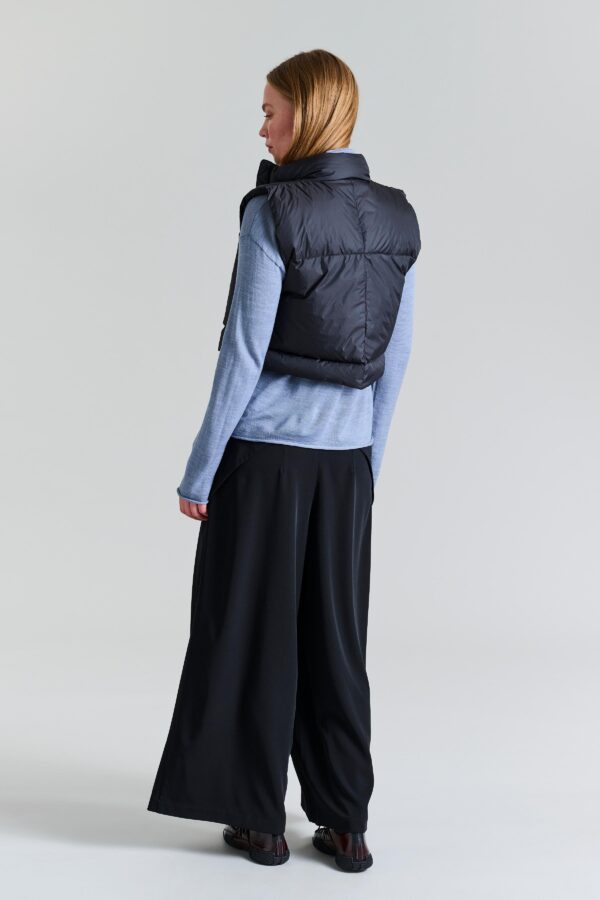 Vest Kort Feather Down Black - Afbeelding 2