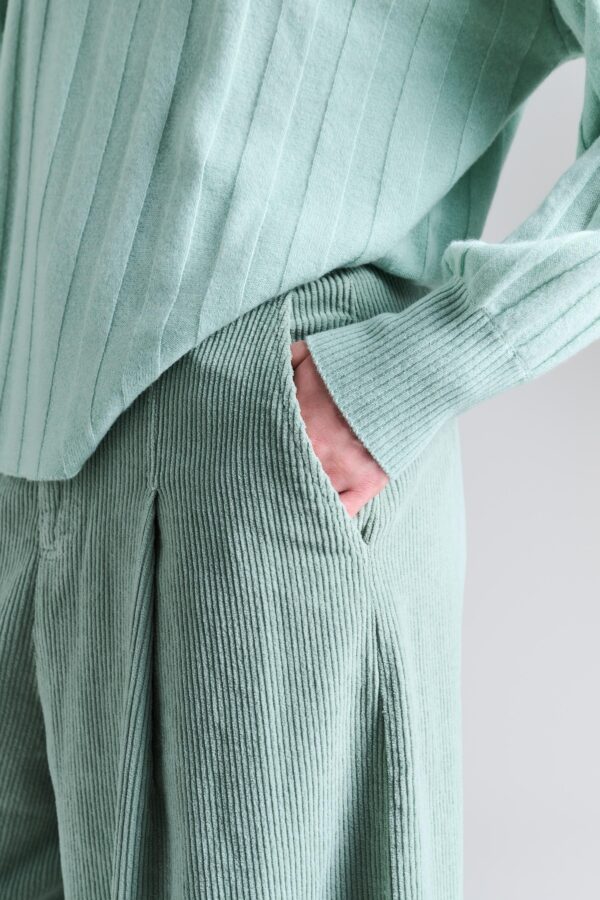 Broek Wijd Berubetto Sage Green - Afbeelding 4