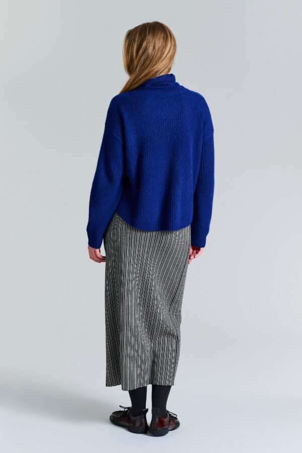 Blouse met Col Kebukai Twilight Bleu - Afbeelding 2