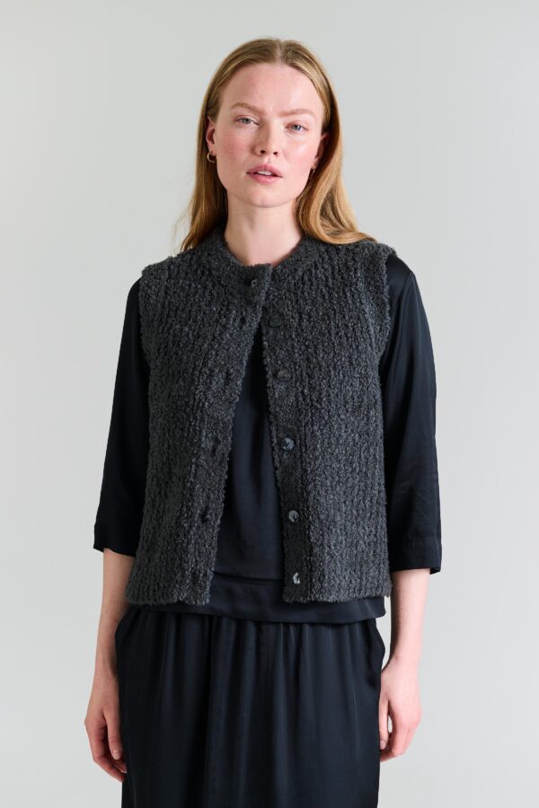 Blouse Mouwloos Fuwatto Pirate Black