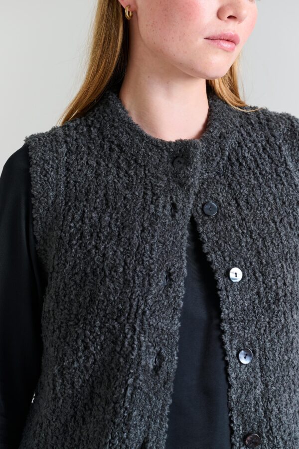 Blouse Mouwloos Fuwatto Pirate Black - Afbeelding 3