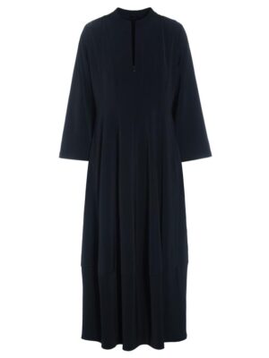 14909 Jurk met Kraag Sakura Stretch Black