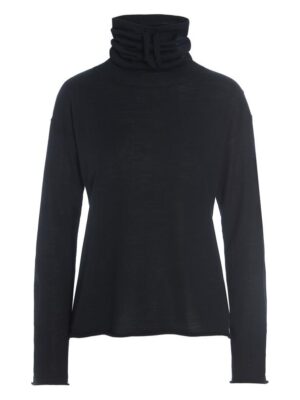 Blouse Hoge Hals Nisu Black