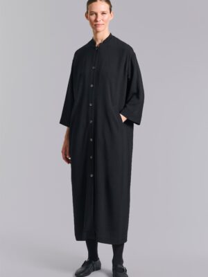 14902 jurk mantel Nima Crepe Black