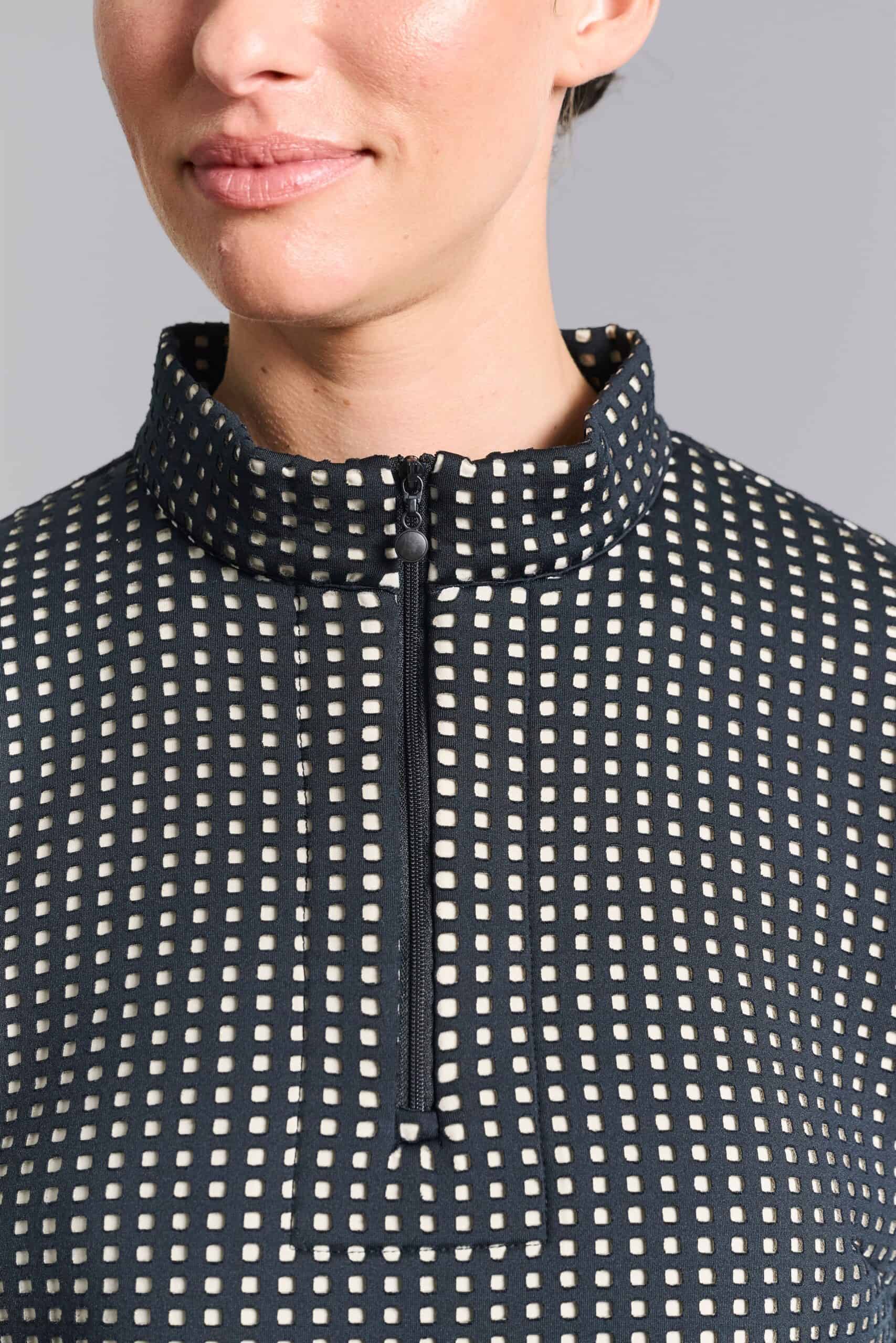 14966 Anorak Blouse Scuba Tiles Black/Ivory - Afbeelding 2