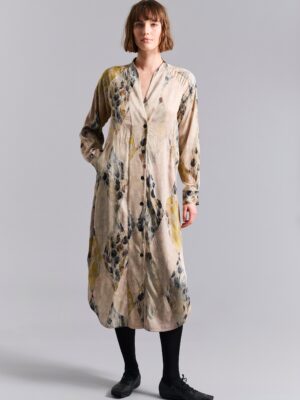 14932 FSC Dress Kuhaki Harlequin Feathers