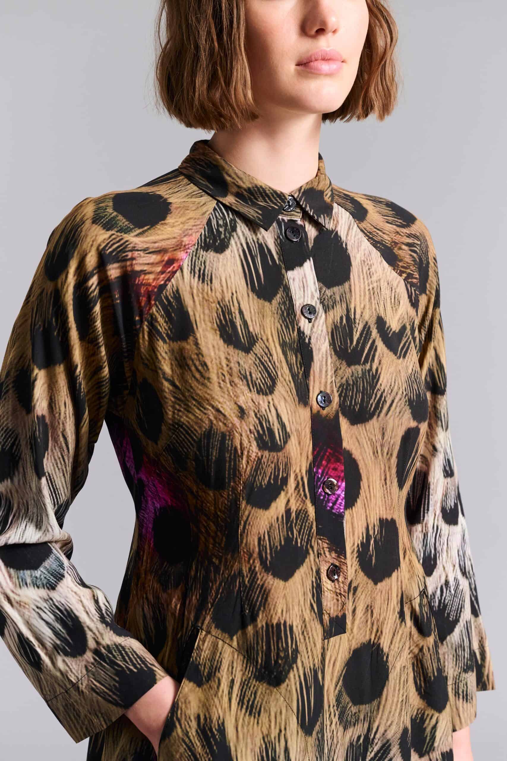 14959 FSC Raglan Dress Haru Eye of the tiger - Afbeelding 2