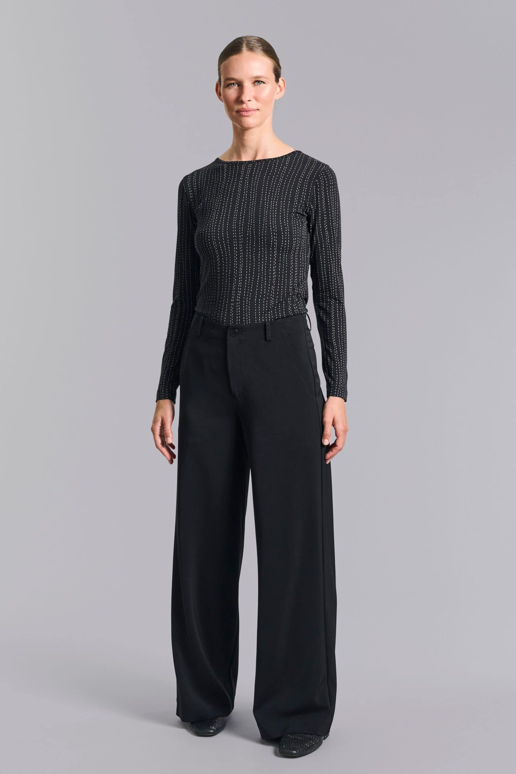 14962 Blouse Yakumi Stitch Stripes - Afbeelding 3