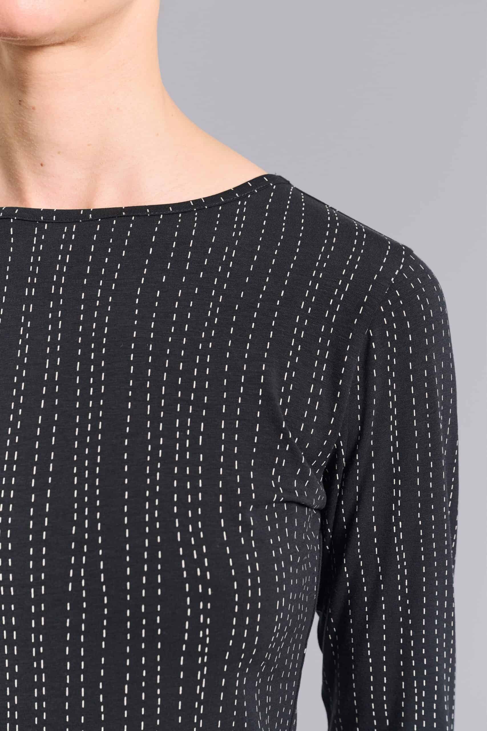 14962 Blouse Yakumi Stitch Stripes - Afbeelding 2