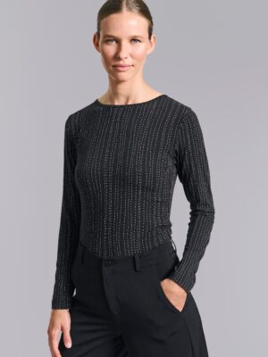 14962 Blouse Yakumi Stitch Stripes
