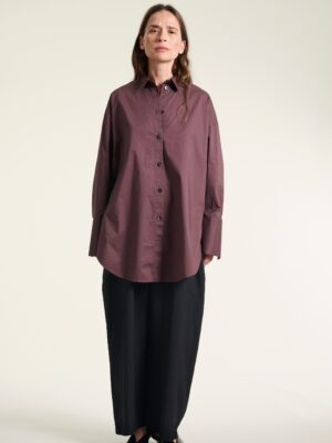 Core Cotton Big Shirt Raisin 15045-2158