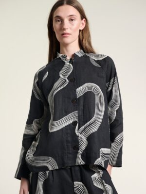 Hikazu Raglan Jacket Waves 14991-9393