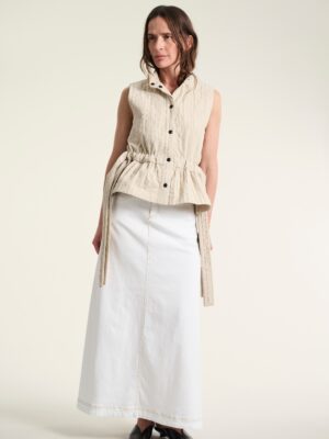 Jinzu Long Skirt White 15031-1000