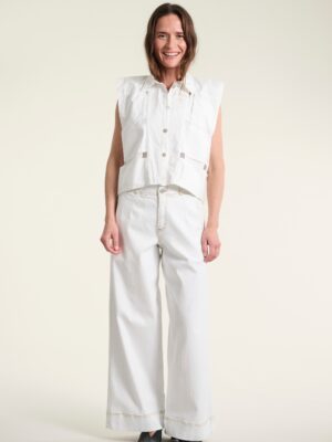 Jinzu Wide Pants White 15030-1000