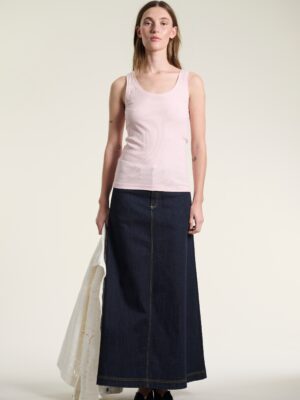 Jinzu Long Skirt Dark Denim 15031-6100