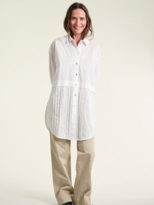 Core Cotton Pintuck Shirt White 15042-1000