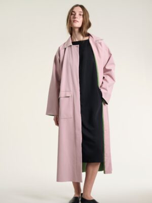 Tanoshi Long Coat Dusty Pink 15049-8068