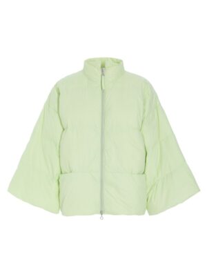 Feather Down Jacket With Collar Lime Cream 15053-7110