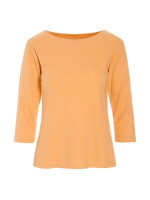 Naibu Rib 3/4 Sleeve Blouse Melon 15070-4089