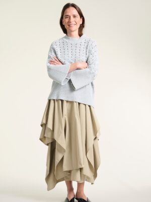 Fukkura Skirt With Elastic Desert 15105-7005