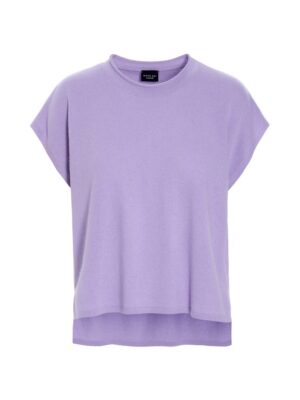 Kumo Cashmere Sleeveless Blouse Soft Lavender 15092-8067