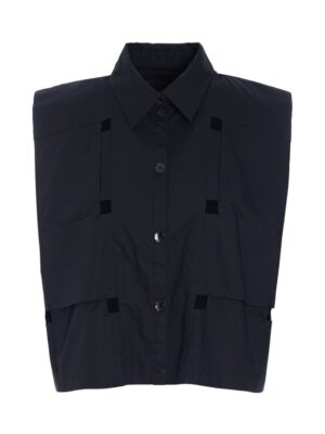 Kami Cotton Short Shirt Black 15143-0039