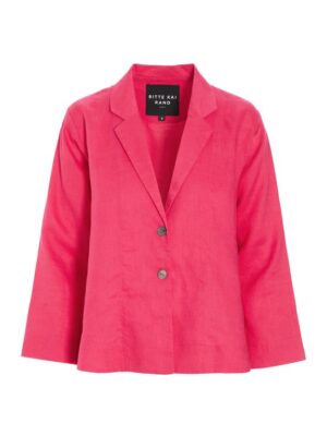 Airy Linen A-Shaped Jacket Rhododendron 15193-8069
